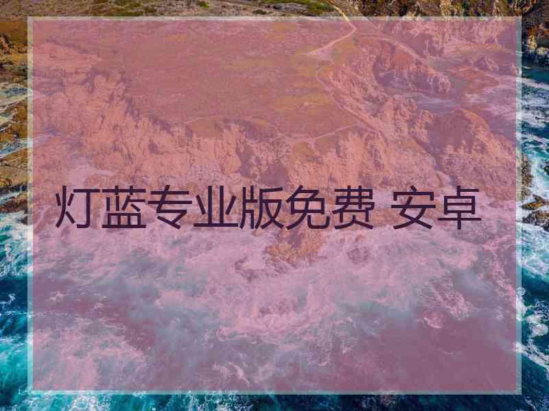 灯蓝专业版免费 安卓