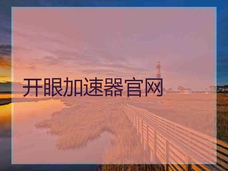 开眼加速器官网